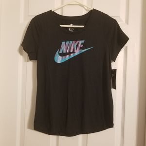 Girls XL Nike Black Logo Tee